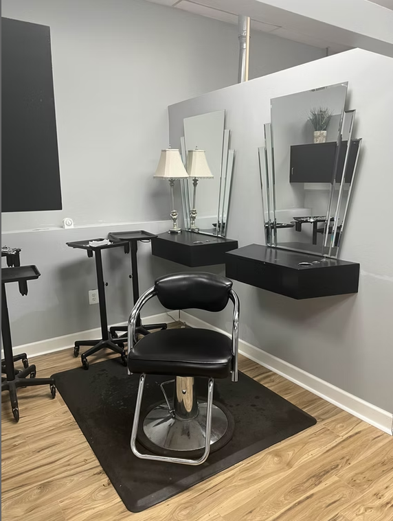 Interior of DJ's Hair Studio